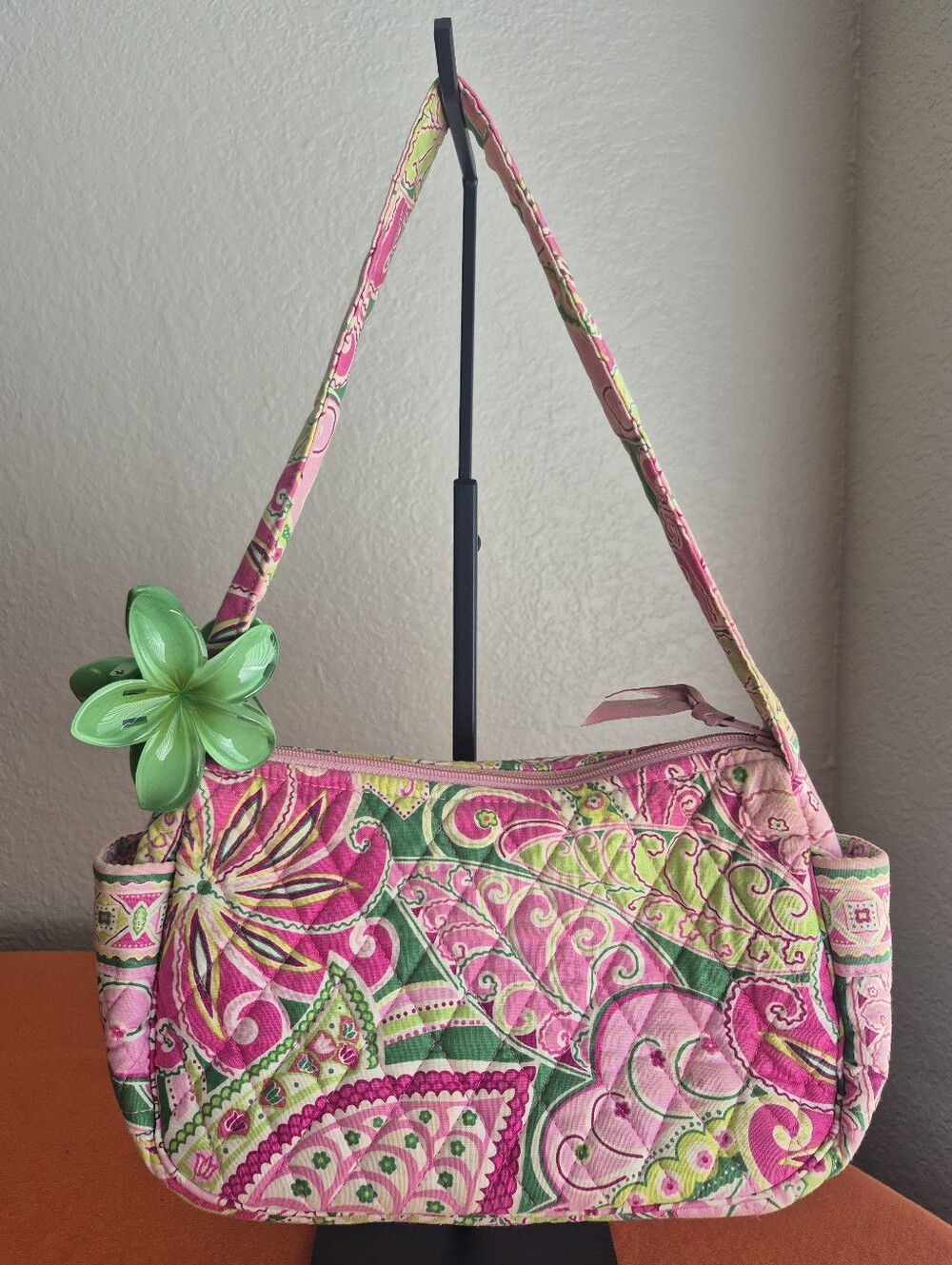 Vera Bradley Pinwheel Pink Maggie Shoulder Bag